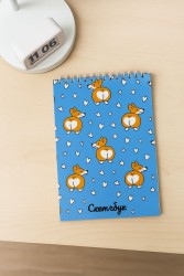 Скетчбук "Сorgi love" 14х20 см,  плотность 100 гр