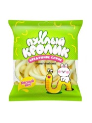 Воздушное суфле (Marshmallows) "Пухлый кролик" Червячки, лимон, 40 гр.