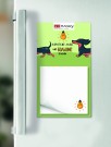 Магнитный блок для заметок  ПО-ПЛАНУ. "Короткие лапы, но большие планы", плотность 80 г.