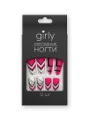 Накладные ногти GIRLY «Asymmetry», 12 шт., с клеевыми пластинами