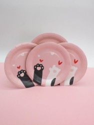 Набор бумажных тарелок 8 шт. "My love yummy" (180 мм)