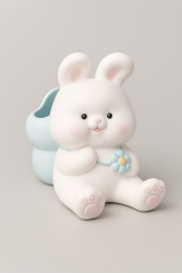 Подставка для канцелярских принадлежностей «Flower bunny», white