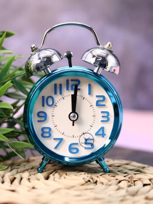 Часы-будильник «Neon numbers», blue (12,7х8,8 см)