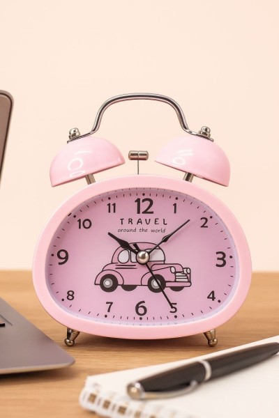 Часы-будильник "Transport", pink 