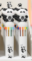 Разноцветная ручка 10 в 1 "Many White Pandas"