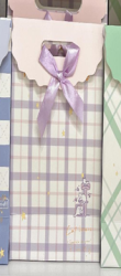 Пакет подарочный (XS) "Pattern plaid", purple (16.5*12.5*6)