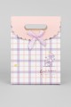 Пакет подарочный (XS) "Pattern plaid", purple (16.5*12.5*6)
