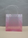 Пакет подарочный «Transparent love», white-pink (22*21.5*10)