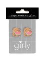 Серьги-клипсы GIRLY "Capybara with watermelon"