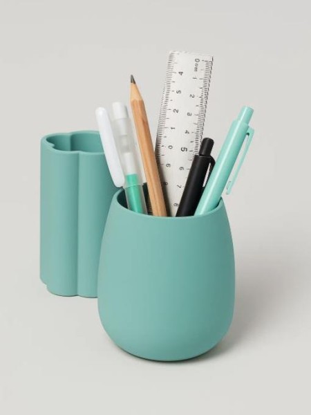 Набор силиконовых стаканов "Comb", green 