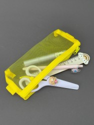 Пенал "Color net", yellow (9*21 см)