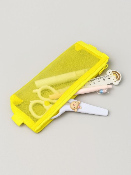 Пенал "Color net", yellow (9*21 см) 