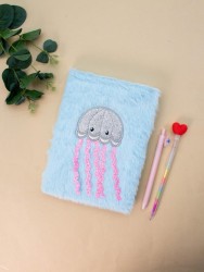 Блокнот плюшевый «Jelly fish», blue, 21,5х15 см, плотность 70 гр.