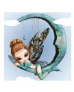 Алмазная мозаика картина стразами "Фея с полумесяцем", 15х20 см