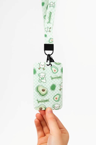 Футляр для карт на ленте "Avocado " 