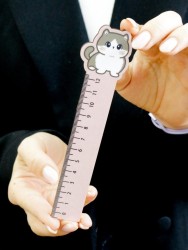 Линейка ECO из дерева Аниме «Cute cat»