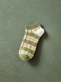 Носки iLikeGift «Checkered», green, мужские/женские евро размер 35-41