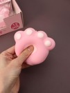 Мялка - антистресс «Мягкая Таба ЛАПКА», розовая, 8 х 9,5 см