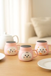 Кружка «Emotions of a cat», pink (420 ml)