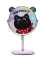 Зеркало настольное на ножке "Relax cat", фиолетовое (10,5*18 см)