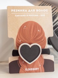 Резинка для волос ECO из дерева BLACK LOVE