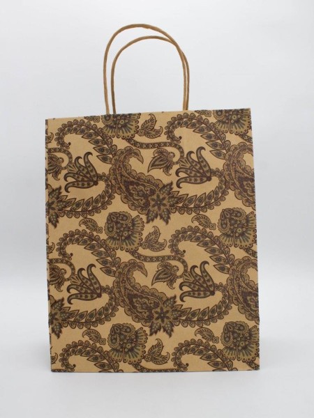 Пакет подарочный «Turkish pattern», green (26*32*12) 