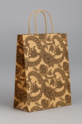 Пакет подарочный «Turkish pattern», green (26*32*12)