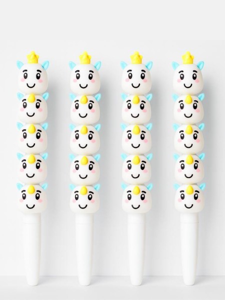 Ручка гелевая  "Cartoon unicorn", mix 