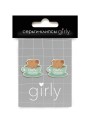 Серьги-клипсы GIRLY "Capybara in a mug"