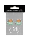 Серьги-клипсы GIRLY "Capybara in a mug"