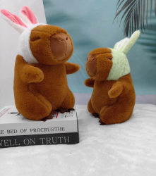 Мягкая игрушка "Capybara bunny", brown, 23 см