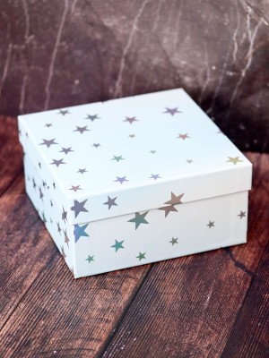 Подарочная коробка «Starry sky», blue (17*17*8)