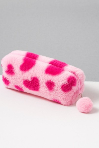 Пенал плюшевый "Fuchsia spot", pink (19*5*7 см) 