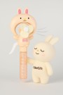 Портативный механический ручной вентилятор «Round rabbit», yellow