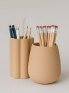 Набор силиконовых стаканов "Comb", brown