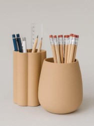 Набор силиконовых стаканов "Comb", brown