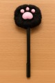 Ручка с помпоном "The foot", black