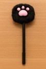 Ручка с помпоном "The foot", black