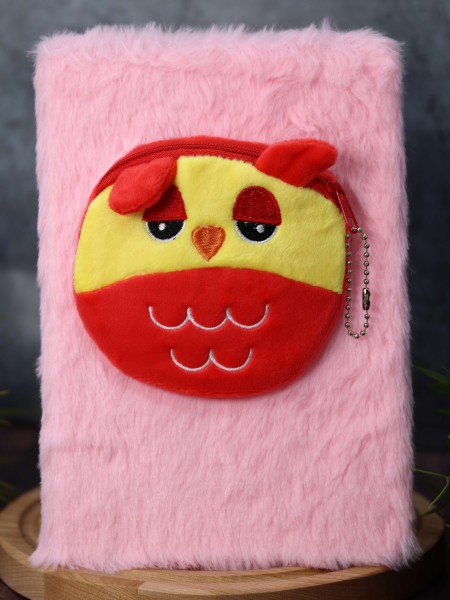 Блокнот плюшевый "Purse", owl 