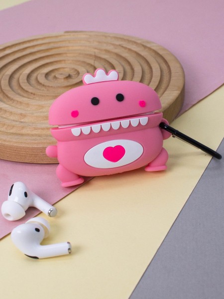 Чехол для AirPods Pro "Cute dinosaur", pink 