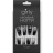 Накладные ногти GIRLY «Black glitter», 12 шт., с клеевыми пластинами