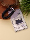 Футляр для карт с брелоком ПО ПЛАНУ. "Lovely cat", transparent