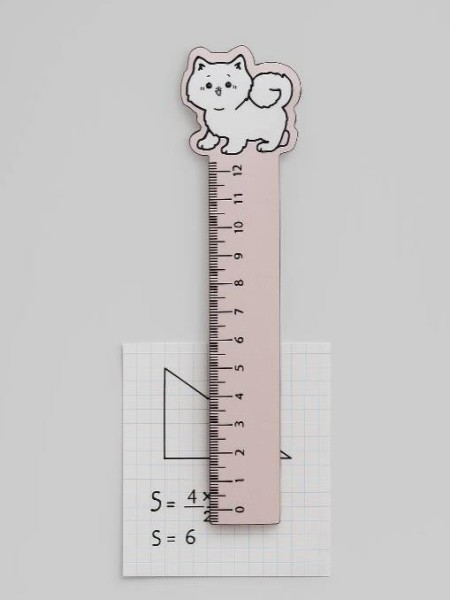 Линейка ECO из дерева Аниме «White cat» 