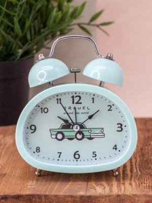 Часы-будильник "Transport", green