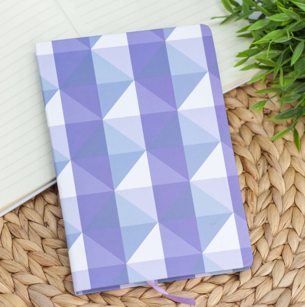 Блокнот (A5) "Shape rhombus", purple (14.5*21) 
