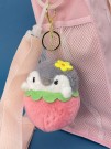 Мягкая игрушка - брелок "Strawberry penguin", mix, 11 см