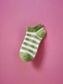 Носки iLikeGift «Stripes», green, мужские/женские евро размер 35-41