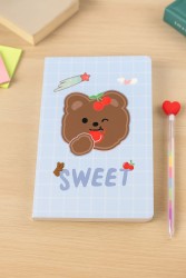 Блокнот (А5) "Cherry bear star", blue (14.5*21)