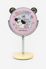 Зеркало настольное на ножке "Happy dog", розовое (10,5*18 см)