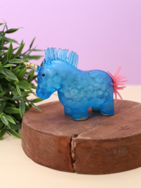 Мялка - антистресс «Colorful unicorn squishy», blue 